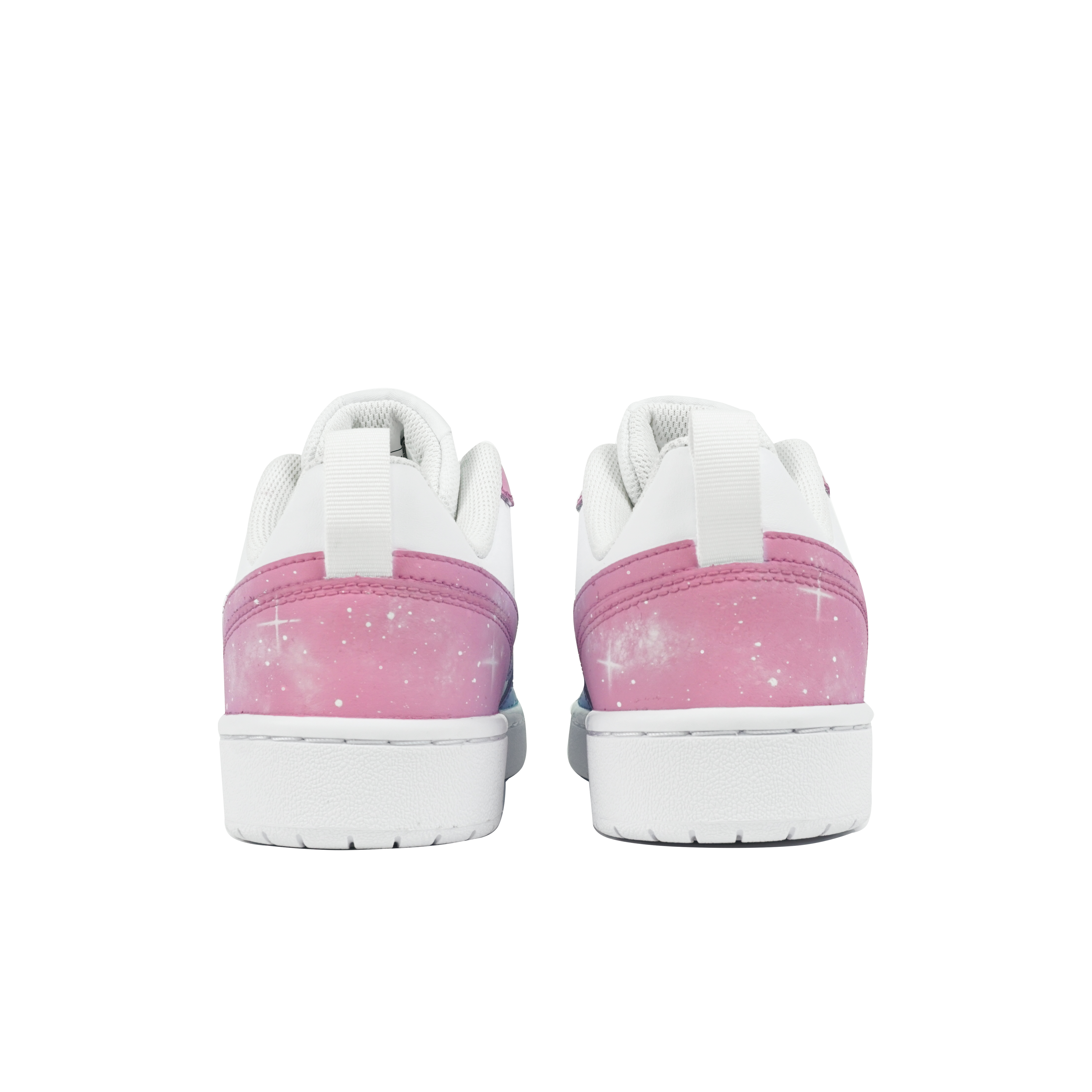 Shop [Sneakers Kustom] Nike Court Borough Low 2 'Gradien Pelangi Galaxy Dopamin' BQ5448-100(Team陆-绚烂星空)