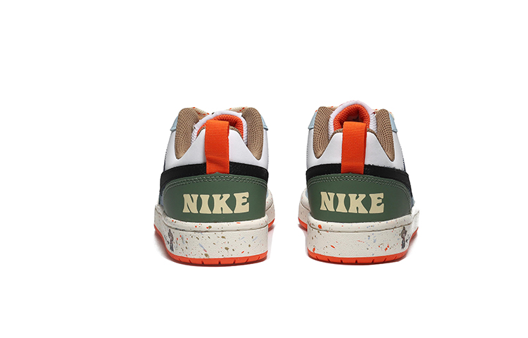 Purchase 【定制球鞋】耐吉 Court Borough Low 2 油畫星空 藍色漸變 藝術文字 休閒 低筒 板鞋 GS 白藍