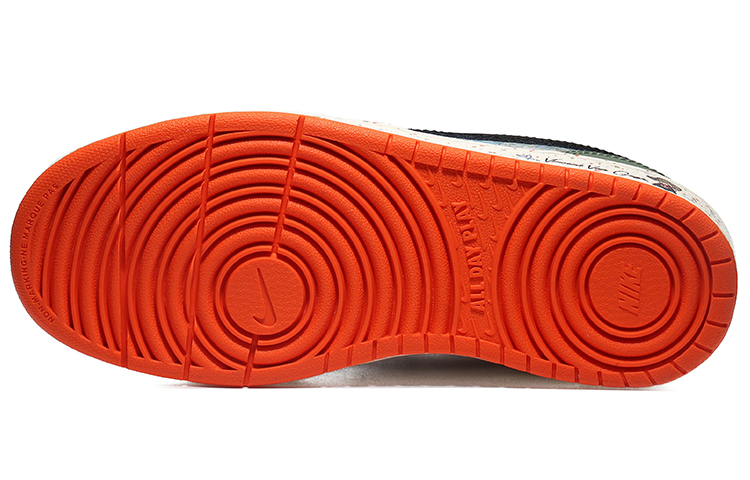 Details for 【定制球鞋】耐吉 Court Borough Low 2 油畫星空 藍色漸變 藝術文字 休閒 低筒 板鞋 GS 白藍