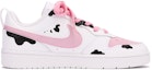 Order 【客製球鞋】Nike Court Borough Low 2 草莓奶牛 少女 百搭 低筒 板鞋 GS 黑白粉