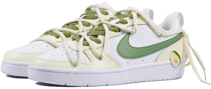 【カスタムシューズ】ナイキ コートバラロー ロウ 2 'サマーアボカド - ホワイトグリーン' BQ5448-100(TeamJ-夏日牛油果box) Shop 【カスタムシューズ】ナイキ コートバラロー ロウ 2 'サマーアボカド - ホワイトグリーン' BQ5448-100(TeamJ-夏日牛油果box)