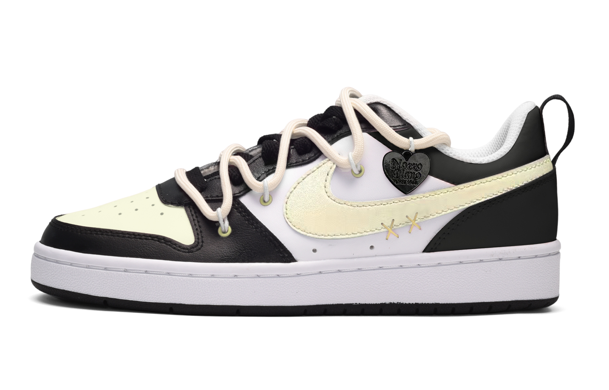Buy 【度身訂做球鞋】Nike Court Borough Low 2 夏日奶昔 低筒 板鞋 GS 黑白黃