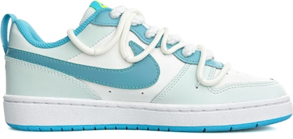 【訂製球鞋】Nike Court Borough Low 2 夏日故事 簡約 清新 減震 解構 低筒 板鞋 GS 白藍 Order 【訂製球鞋】Nike Court Borough Low 2 夏日故事 簡約 清新 減震 解構 低筒 板鞋 GS 白藍