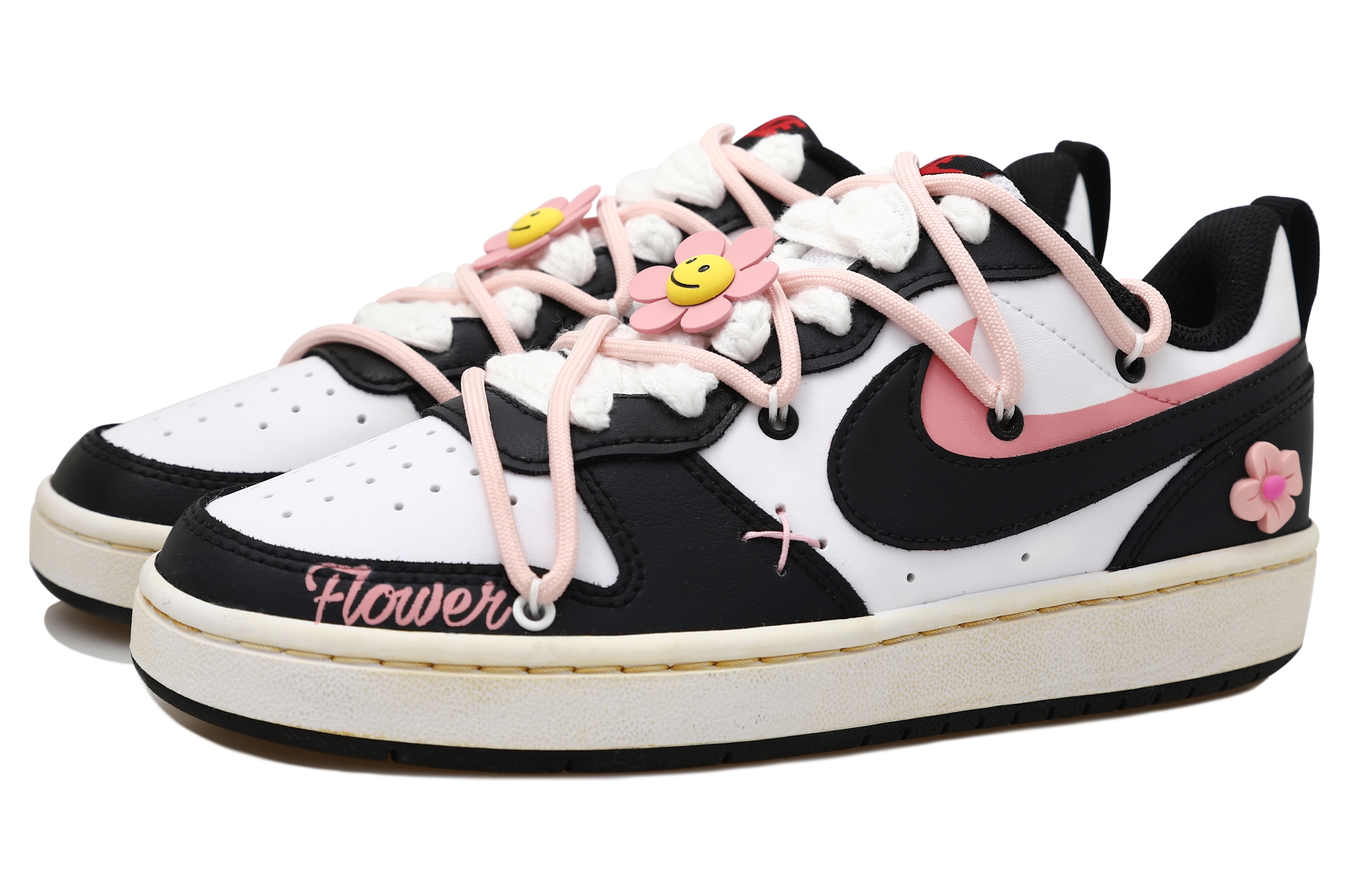 Lookbook [定制鞋款] 耐克 Court Borough Low 2 '向日葵甜美' BQ5448-110(Team69-太阳花SBOX)