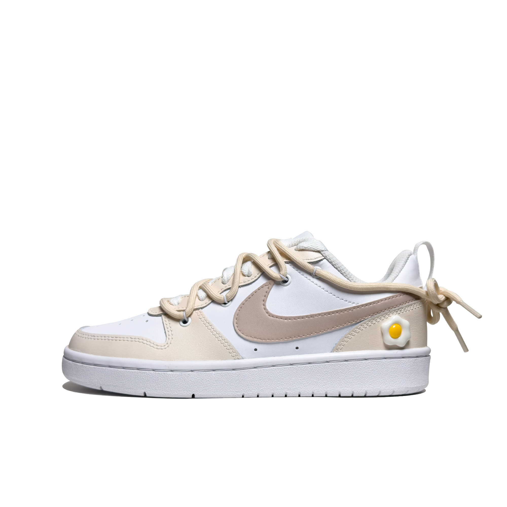 Buy [Zapatos Personalizados] Nike Court Borough Low 2 'Crema Amanecer Amarillo Queso' BQ5448-100-445740