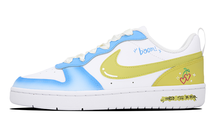 Buy 나이키 코트 보로우 로우 2 '선셋 사쿠라 바다' (Custom Shoes) BQ5448-100(Team73-落日樱海女款)