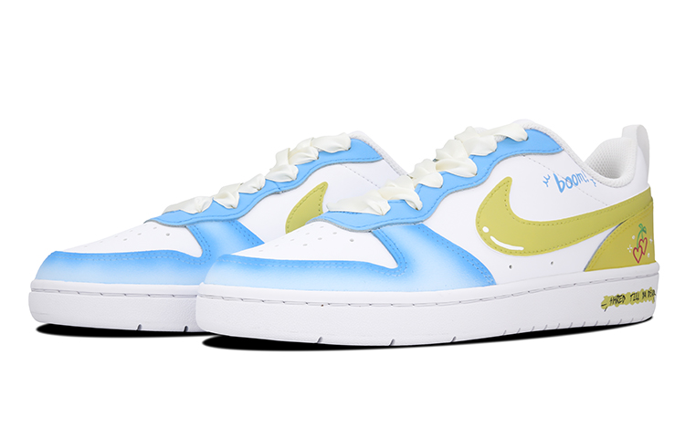 Lookbook 나이키 코트 보로우 로우 2 '선셋 사쿠라 바다' (Custom Shoes) BQ5448-100(Team73-落日樱海女款)