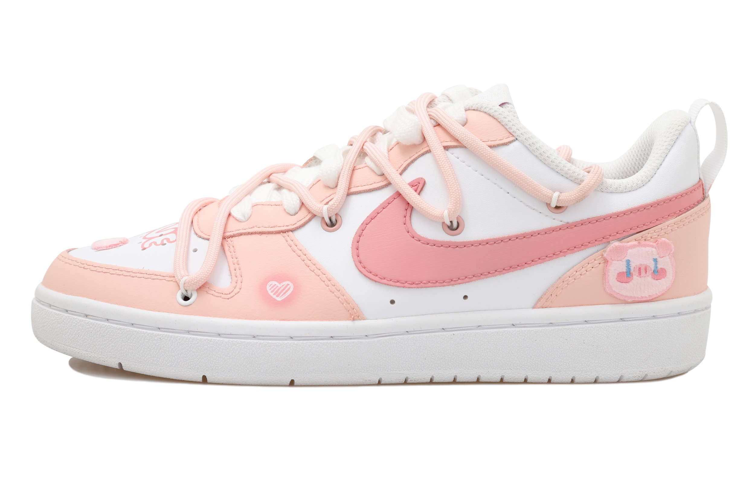 Buy [定制鞋款] 耐克 Court Borough Low 2 '甜美粉猪' BQ5448-100(Team69-粉猪SBOX)