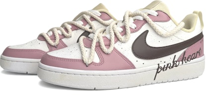 나이키 코트 버로우 로우 2 '스위트 핑크 하트' (커스텀) BQ5448-100(Team11-甜蜜粉心女款粉棕) Lookbook 나이키 코트 버로우 로우 2 '스위트 핑크 하트' (커스텀) BQ5448-100(Team11-甜蜜粉心女款粉棕)