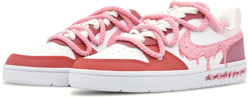 【定制球鞋】Nike Court Borough Low 2 甜心甜妹百搭少女休閒低幫板鞋 GS 粉白 Lookbook 【定制球鞋】Nike Court Borough Low 2 甜心甜妹百搭少女休閒低幫板鞋 GS 粉白