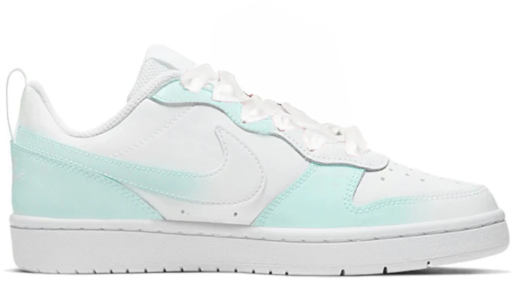 【訂製球鞋】 Nike Court Borough Low 2 小清新芭蕾系列 絲帶 少女小白鞋 低筒 板鞋 GS 蒂芙尼藍 Order 【訂製球鞋】 Nike Court Borough Low 2 小清新芭蕾系列 絲帶 少女小白鞋 低筒 板鞋 GS 蒂芙尼藍