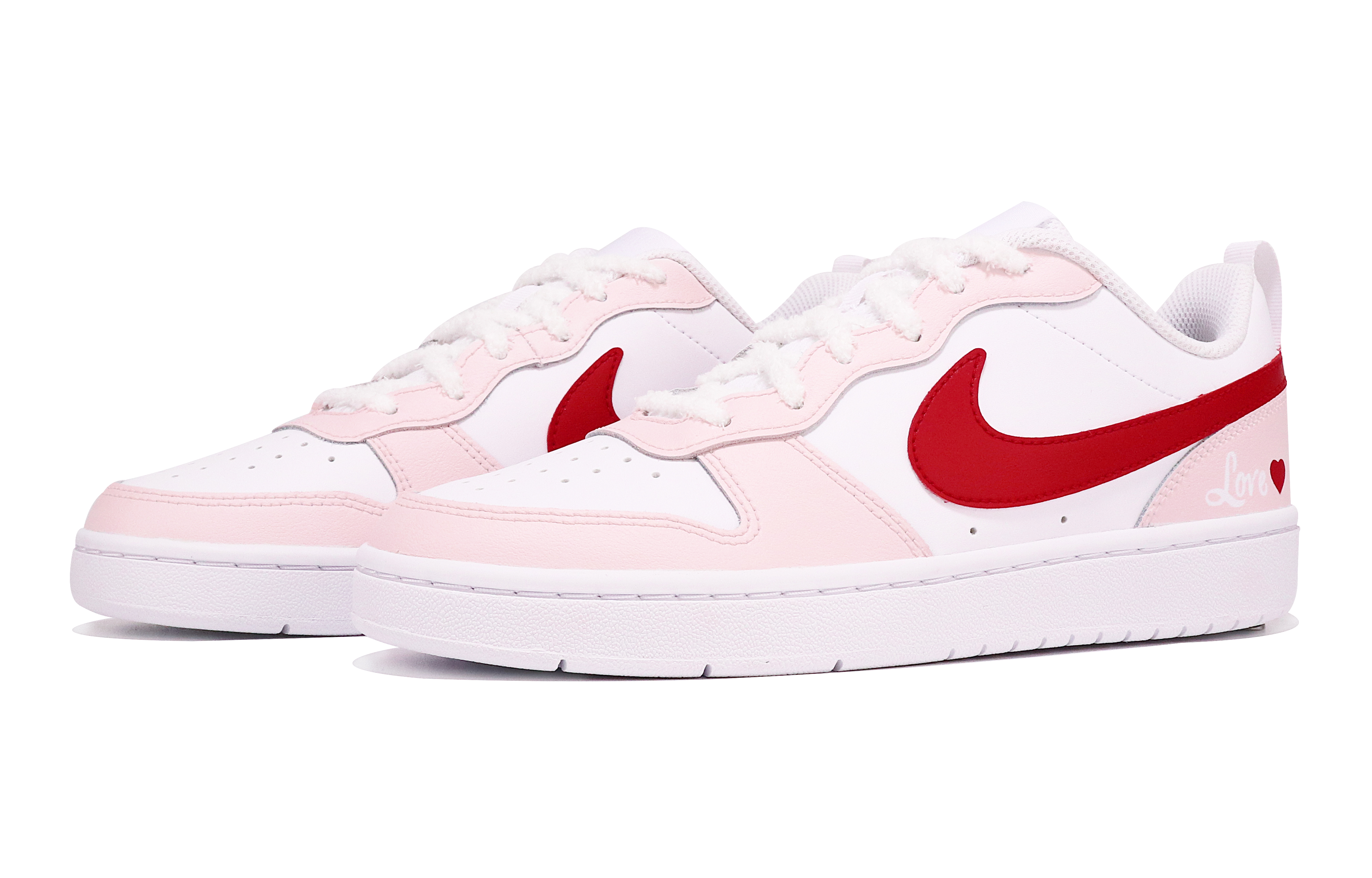 Lookbook 나이키 커스텀 보로우 로우2 '발렌타인 핑크 그라피티' BQ5448-100(TeamTen-女款涂鸦心S-BOX)