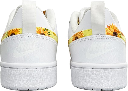 【訂製球鞋】Nike Court Borough Low 2 梵高 向日葵 休閒 板鞋 GS 白黃 Shop 【訂製球鞋】Nike Court Borough Low 2 梵高 向日葵 休閒 板鞋 GS 白黃