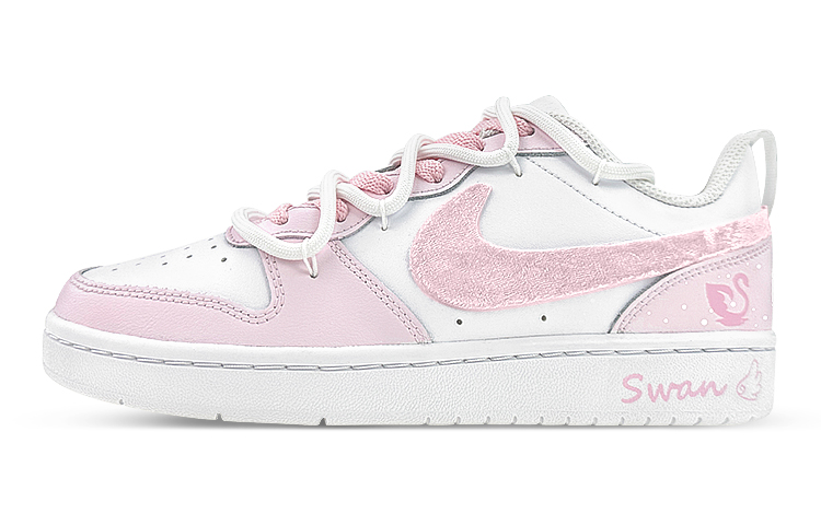 [Custom Shoes] Nike Court Borough Low 2 'Velvet Pink White'