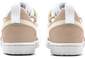 ナイキ コート バーロウ LOW 2 白/茶 カスタム BQ5448-100(TeamK-奶油可可) Shop ナイキ コート バーロウ LOW 2 白/茶 カスタム BQ5448-100(TeamK-奶油可可)