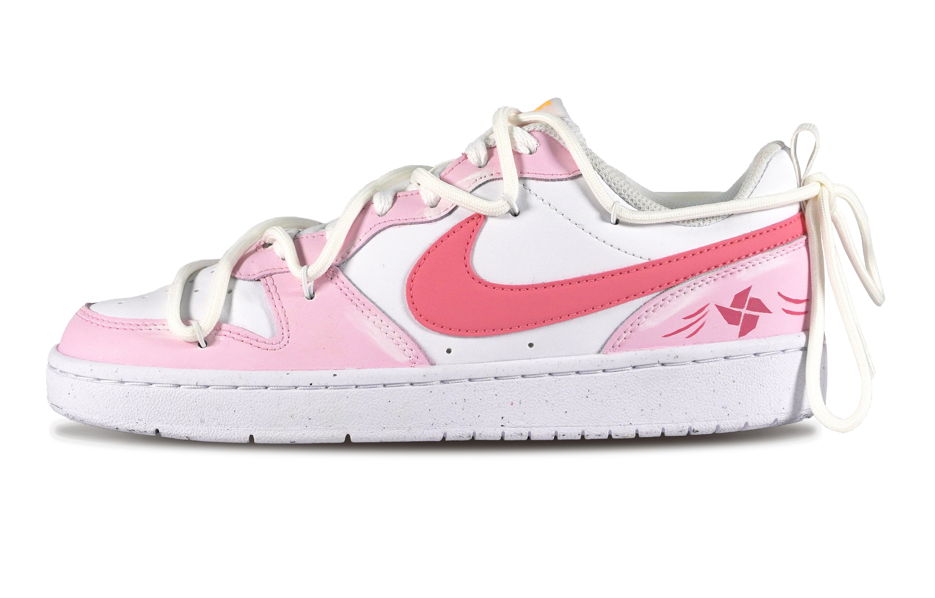 [Custom Shoes] Nike Court Borough Low 2 'White-Pink'
