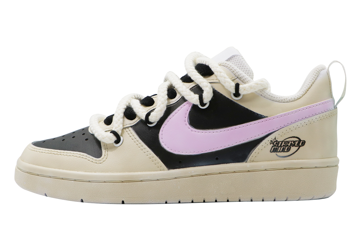 [Custom Shoes] Nike Court Borough Low 2 'White Black Purple' - Novelship