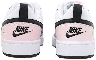 【定制球鞋】Nike Court Borough Low 2 字母 厚底 低幫 板鞋 GS 白黑粉 Shop 【定制球鞋】Nike Court Borough Low 2 字母 厚底 低幫 板鞋 GS 白黑粉