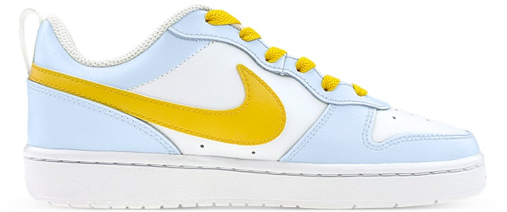 【訂製球鞋】Nike Court Borough Low 2 極簡文化 踏青 低筒 板鞋 GS 白藍 Order 【訂製球鞋】Nike Court Borough Low 2 極簡文化 踏青 低筒 板鞋 GS 白藍