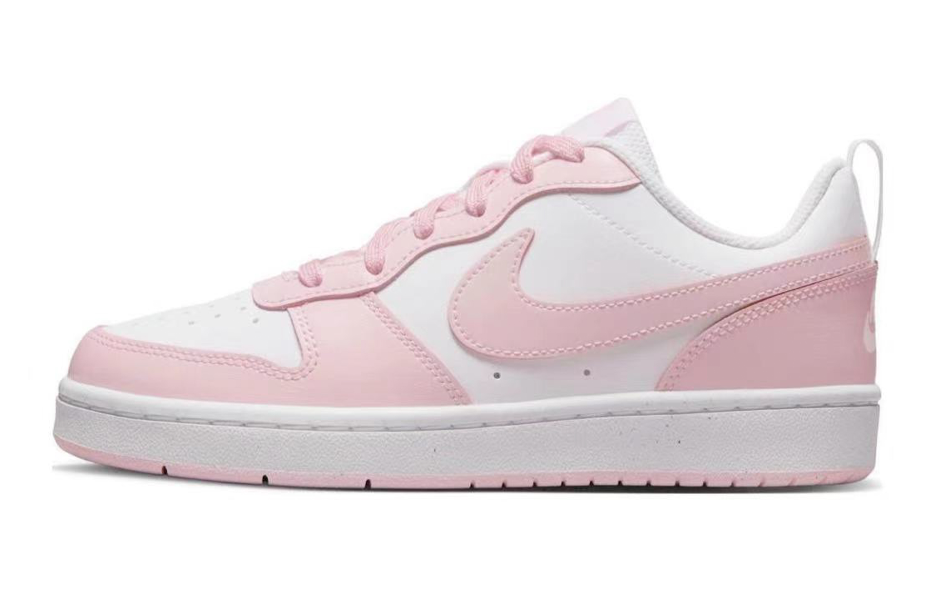 Details for Zapatillas Nike Court Borough Low 2 'Blanco Azul Rosa Caramelo' DQ0492-100(Team67-多巴胺糖果Court)