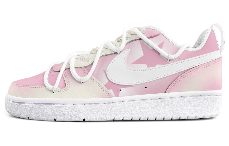 Buy [Kasut Custom] Nike Court Borough Low 2 'Putih Gradasi Bintang' BQ5448-100-478478