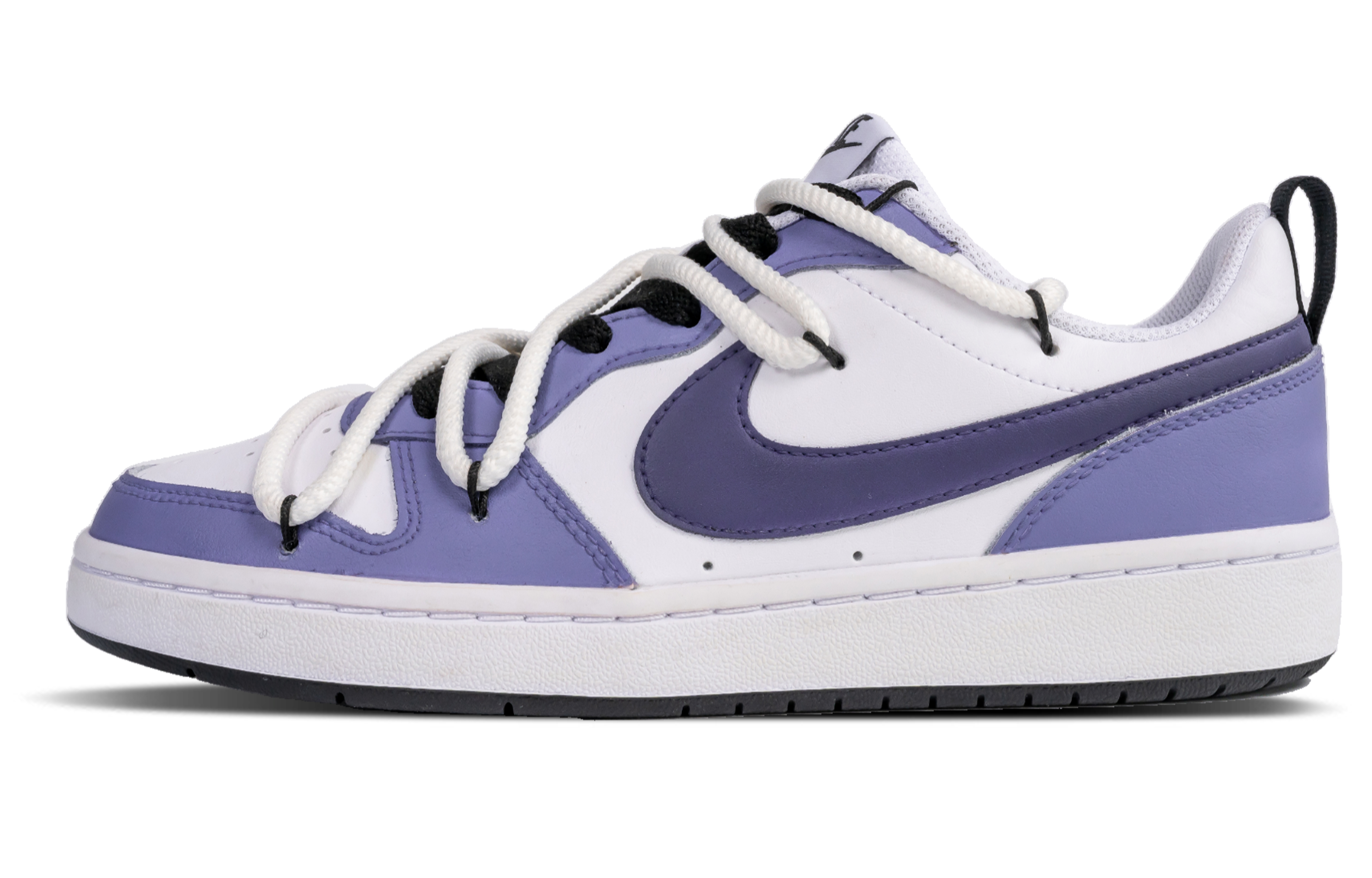 Buy 【客製球鞋】Nike Court Borough Low 2 葡萄籽 獨特簡約 全配 淡雅可愛 低筒 板鞋 GS 白紫