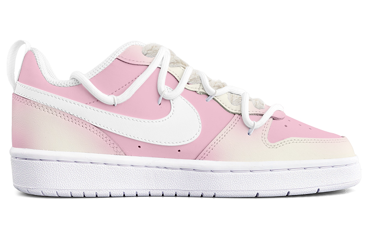 Order [Kasut Custom] Nike Court Borough Low 2 'Putih Gradasi Bintang' BQ5448-100-478478