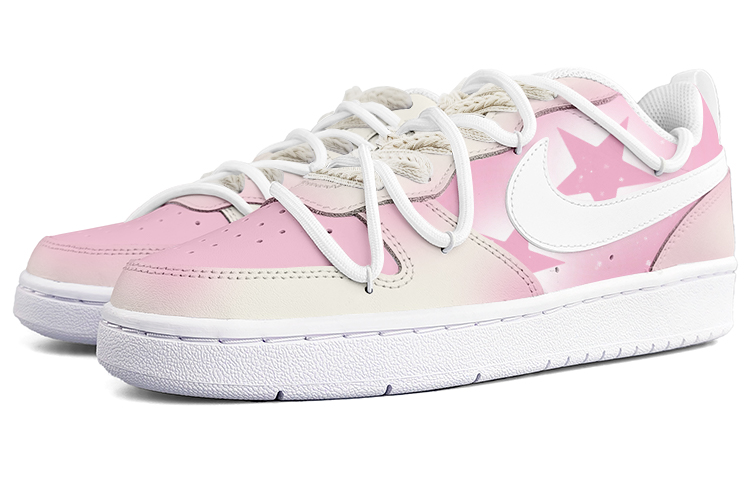 Lookbook [Kasut Custom] Nike Court Borough Low 2 'Putih Gradasi Bintang' BQ5448-100-478478