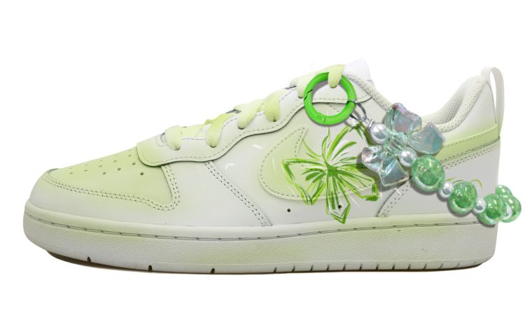Buy [Zapatillas Personalizadas] Nike Court Borough Low 2 'Blanco Verde' BQ5448-100(Team拾玖-白绿蝴蝶S-BOX)