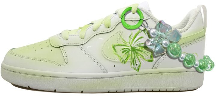 custom-shoes-nike-court-borough-low-2-white-green