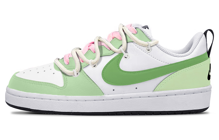 Buy [定制鞋] Nike Court Borough Low 2 '白绿粉小青蛇' BQ5448-104(TeamY-女款小青蛇白绿粉)
