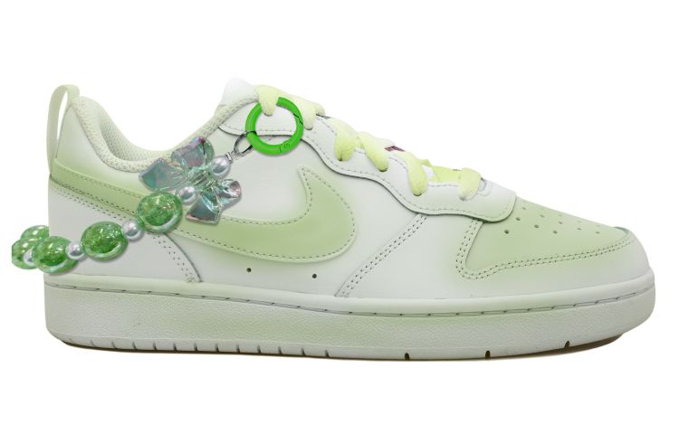 Order [Zapatillas Personalizadas] Nike Court Borough Low 2 'Blanco Verde' BQ5448-100(Team拾玖-白绿蝴蝶S-BOX)