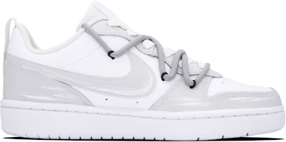 【訂製球鞋】Nike Court Borough Low 2 心電圖 低筒 板鞋 GS 白灰 Order 【訂製球鞋】Nike Court Borough Low 2 心電圖 低筒 板鞋 GS 白灰
