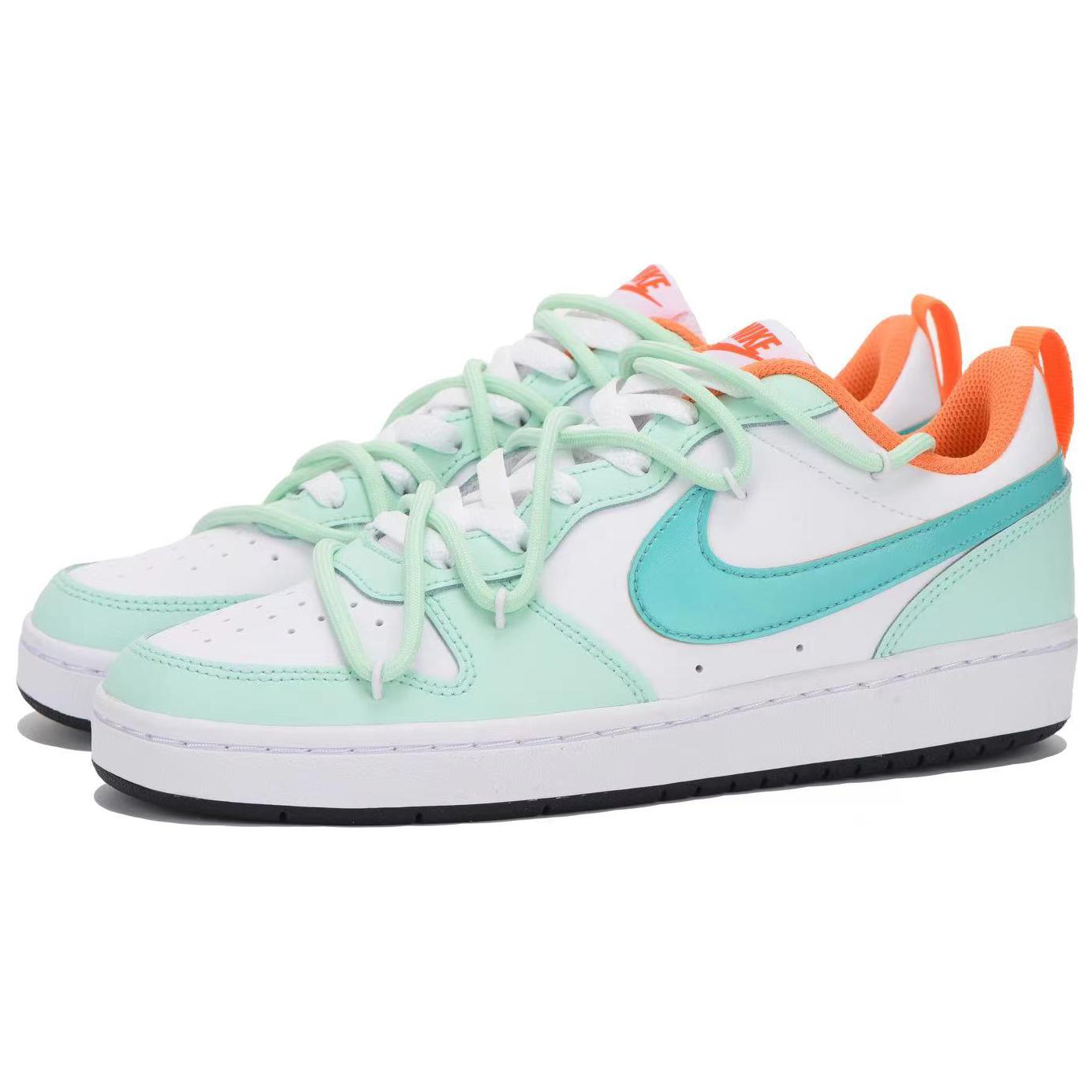 Lookbook 나이키 코트 버로우 로우 2 '화이트 그린' (커스텀) FN3687-181(Team32-女款白绿)