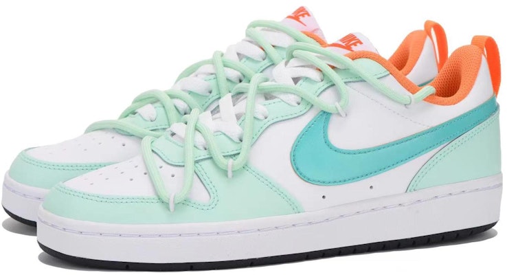 나이키 커스텀 코트 보로우 로우 2 '화이트 그린' FN3687-181(Team32-女款白绿SBOX) Lookbook 나이키 커스텀 코트 보로우 로우 2 '화이트 그린' FN3687-181(Team32-女款白绿SBOX)