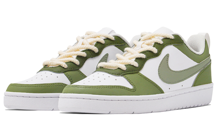 Lookbook Zapatillas Nike Court Borough Low 2 'Blanco Verde Flor de Aguacate' BQ5448-100(Team34-鳄梨花)