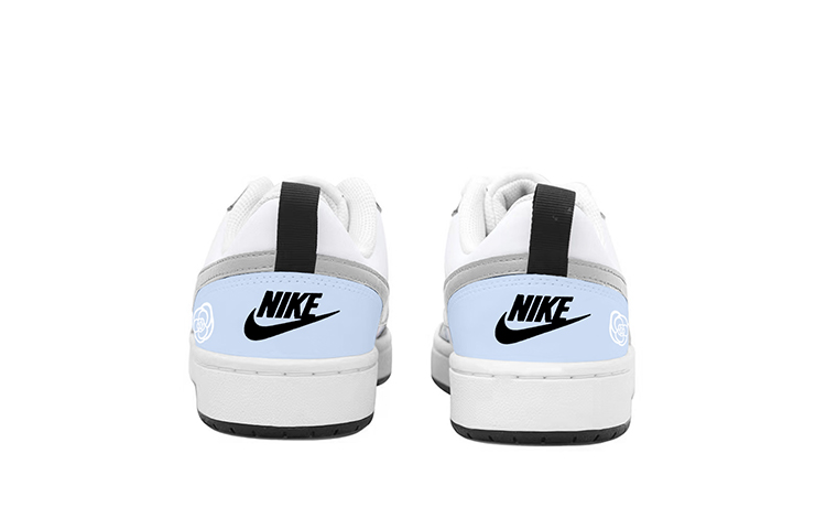 Shop Zapatillas Nike Court Borough Low 2 'Blanco Gris Azul - Camelia' BQ5448-104(TeamY-女款复古山茶花白灰蓝)