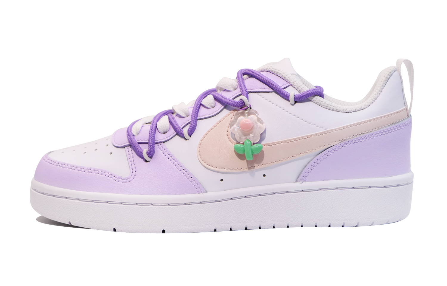 Buy 【カスタムシューズ】ナイキ コート バーロウ ロウ 2 'ホワイト ラベンダーブルーム' BQ5448-100(Team48-香芋小花)