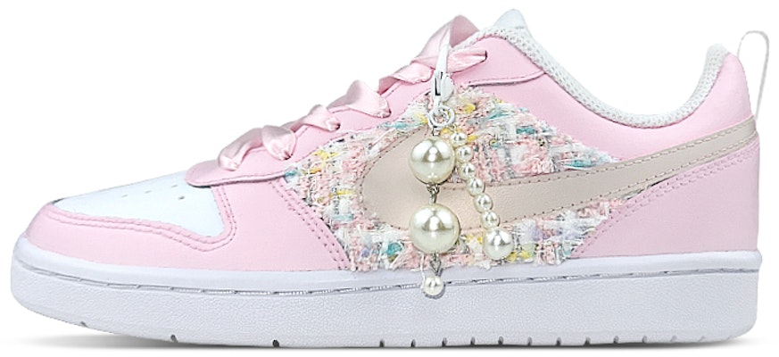Zapatillas Nike Court Borough Low 2 'Blanco Rosa Perla Parche' BQ5448-100(Team47-女款CB粉小香) Buy Zapatillas Nike Court Borough Low 2 'Blanco Rosa Perla Parche' BQ5448-100(Team47-女款CB粉小香)