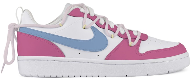 【定製球鞋】 Nike Court Borough Low 2 偷瞄凱蒂 解構風 低筒 板鞋 GS 白紅 Order 【定製球鞋】 Nike Court Borough Low 2 偷瞄凱蒂 解構風 低筒 板鞋 GS 白紅