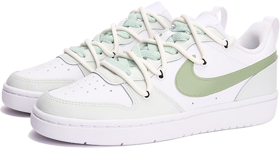 나이키 커스텀 코트 보로우 로우 2 '화이트 사인 그린' BQ5448-100(TeamThree-青梅煮酒-白浅绿) Lookbook 나이키 커스텀 코트 보로우 로우 2 '화이트 사인 그린' BQ5448-100(TeamThree-青梅煮酒-白浅绿)