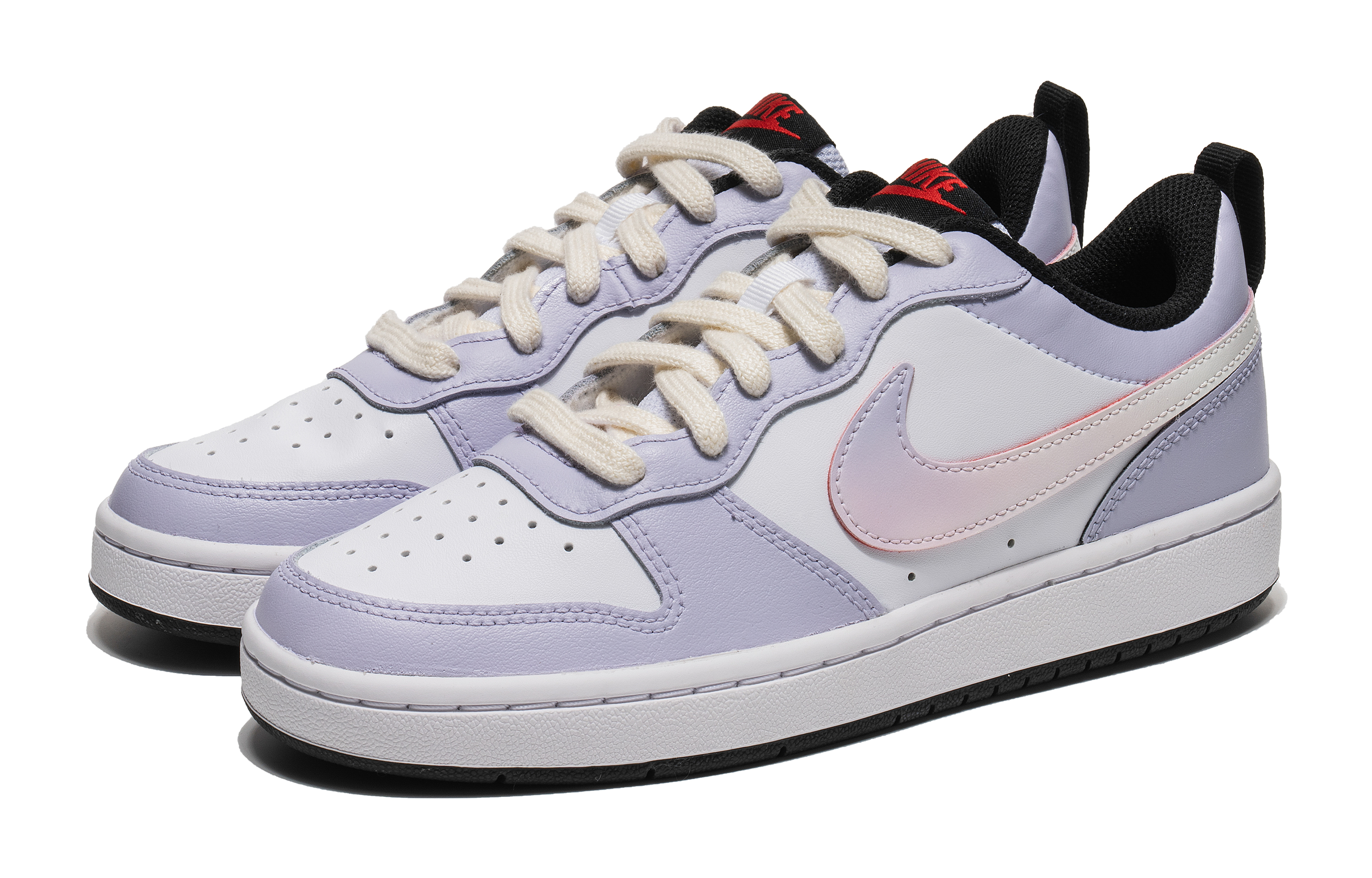 Lookbook [Kasut Custom] Nike Court Borough Low 2 'Putih Violet' BQ5448-110(Team67-星黛紫Court)