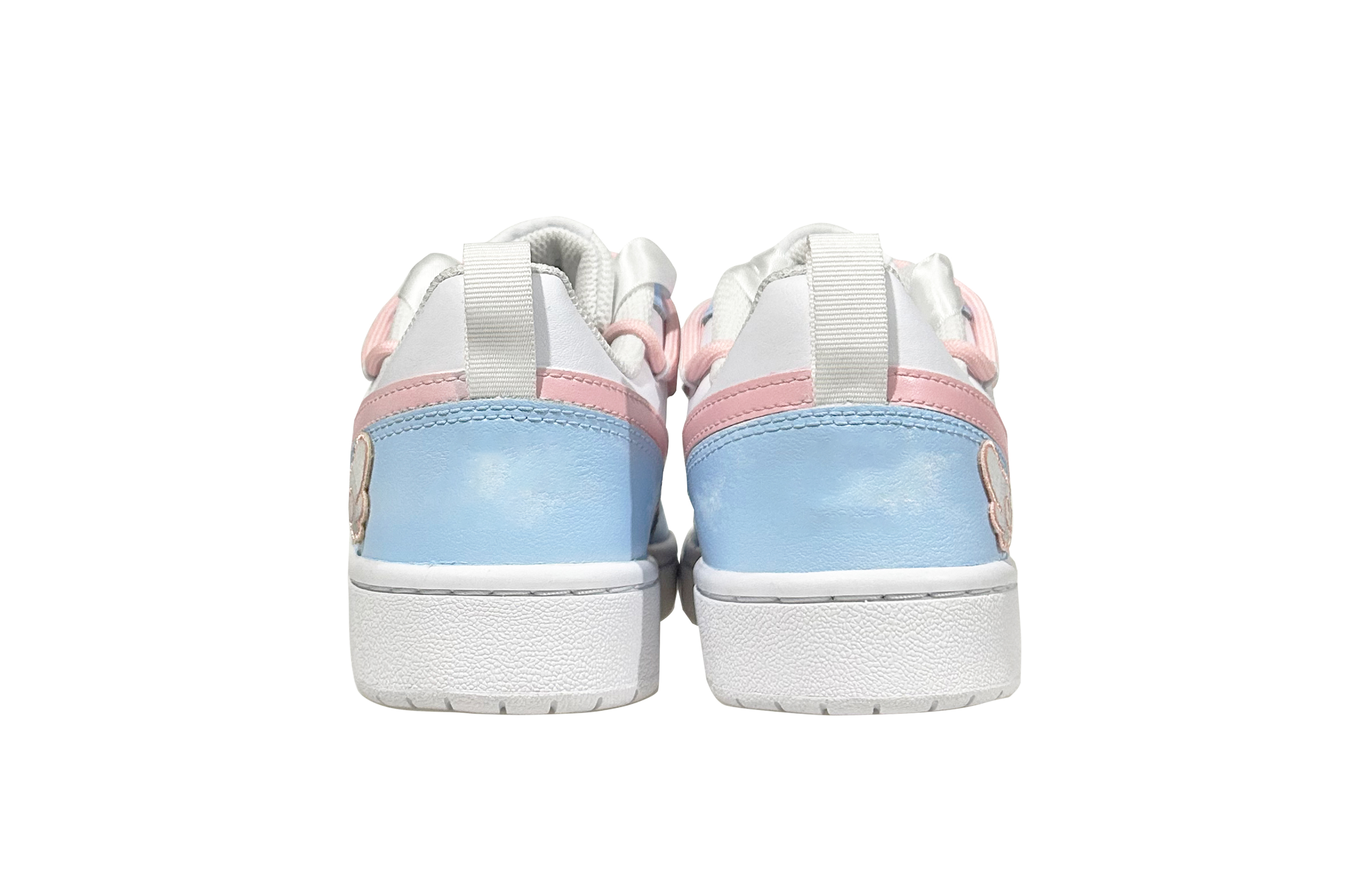 Shop [Kasut Custom] Nike Court Borough Low 2 'White Wings' BQ5448-100(Team49-卡通翅膀）