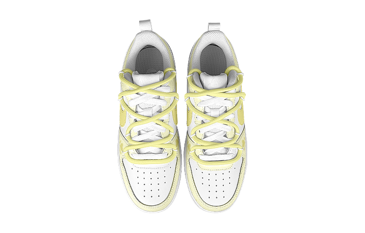 Shop [Zapatillas Personalizadas] Nike Court Borough Low 2 'Blanco Amarillo' BQ5448-100(Team叁-女C黄心解SBOX)