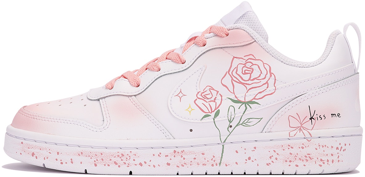 custom-shoes-nike-court-borough-low-2-wild-rose-splash-ink-graffiti