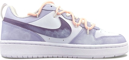 【客製球鞋】 Nike Court Borough Low 2 冬日暖陽 少女清新 解構 防滑減震 低筒 板鞋 GS 白紫 Order 【客製球鞋】 Nike Court Borough Low 2 冬日暖陽 少女清新 解構 防滑減震 低筒 板鞋 GS 白紫