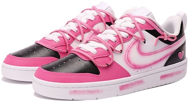 ナイキ コート ボロー ロー 2 'Y2K ブラック ピンク' カスタム シューズ BQ5448-100(TeamThree-甜酷520黑粉) Lookbook ナイキ コート ボロー ロー 2 'Y2K ブラック ピンク' カスタム シューズ BQ5448-100(TeamThree-甜酷520黑粉)