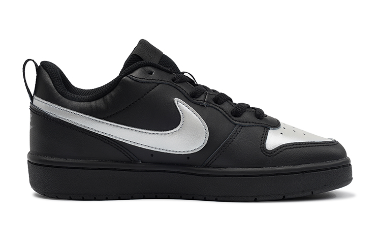 Order [定制鞋] Nike Court Borough Low 2 'Y2K极简黑银' BQ5448-001(TeamI-女款极简黑银K黑银)