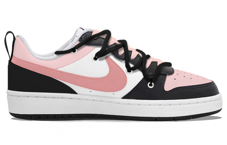 Order [Sepatu Custom] Nike Court Borough Low 2 'Y2K Pink Hitam' BQ5448-104(TeamY-女款千禧少女粉黑)
