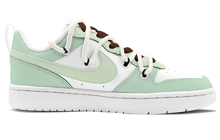 Lookbook [Sepatu Custom] Nike Court Borough Low 2 'Tahun Kelinci Kartun Hijau Putih' BQ5448-100(TeamK-流氓兔S-BOX)